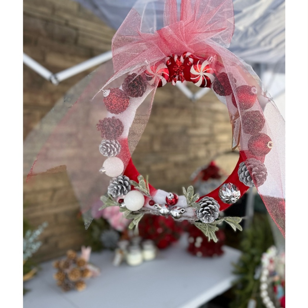 Candy Cane Lane Wreath